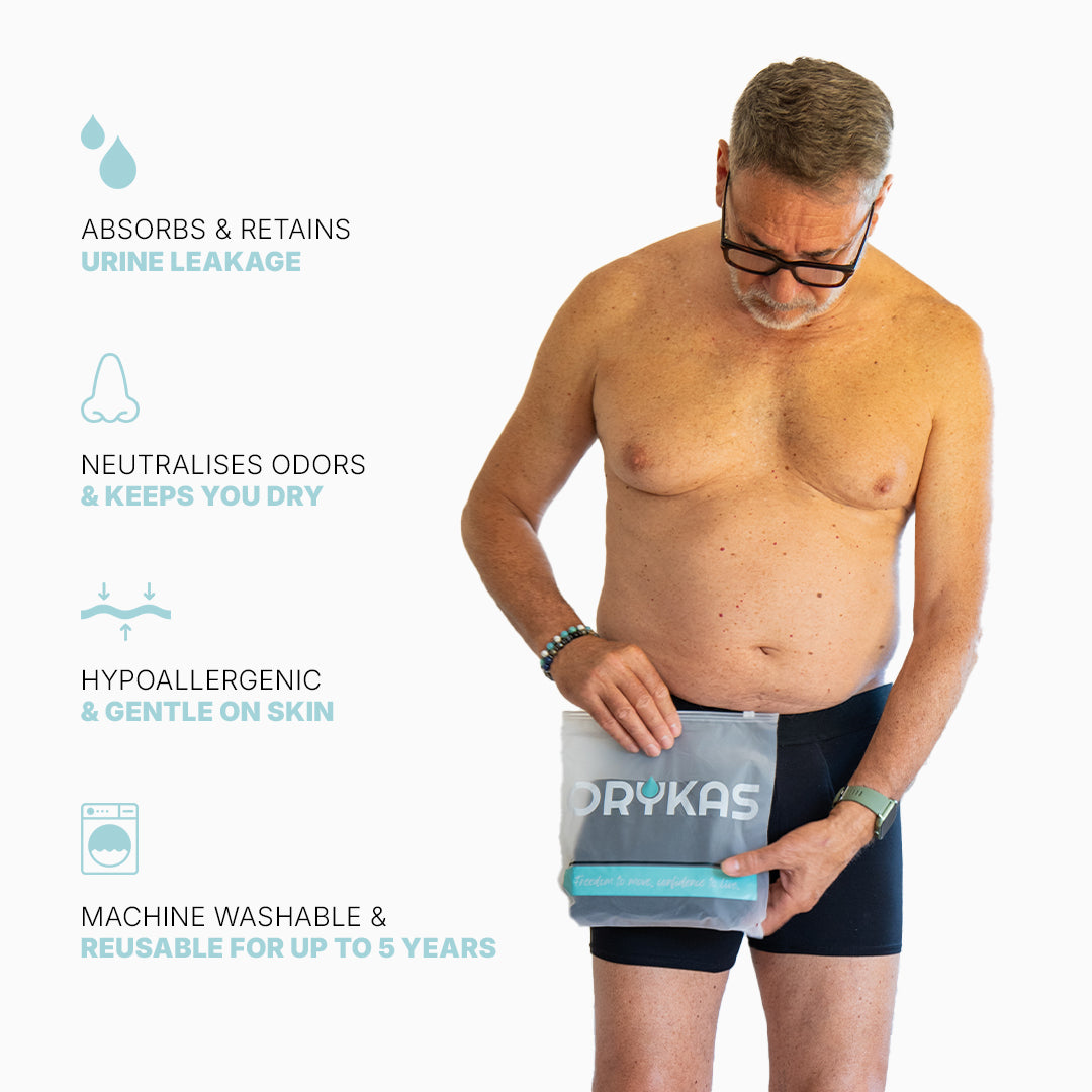 Men's Washable Incontinence Boxer Briefs