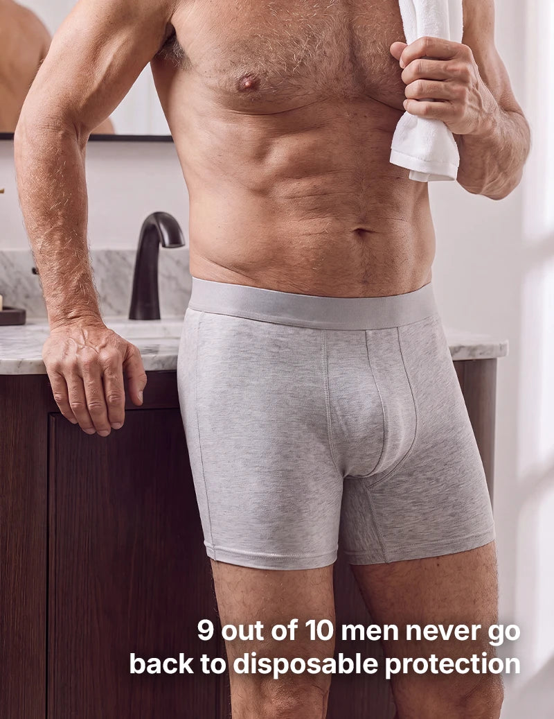 Men’s Ultra Absorbent Washable Incontinence Boxer