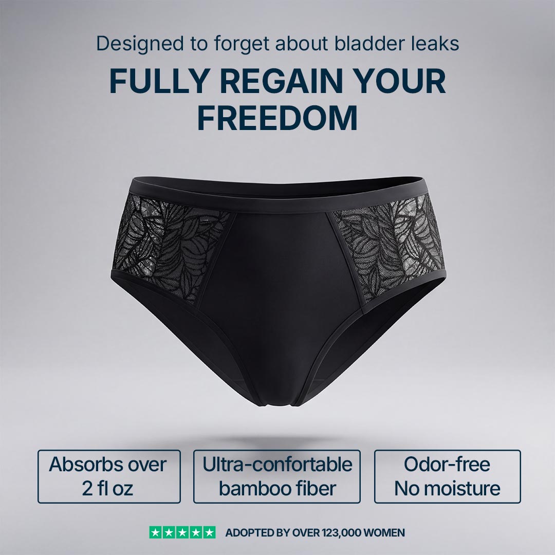 3-Pack Lace Side Incontinence Briefs