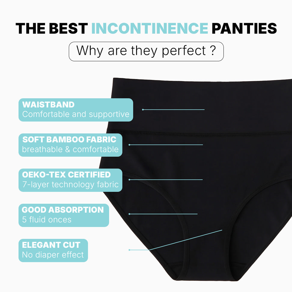 Absorbent incontinence panties