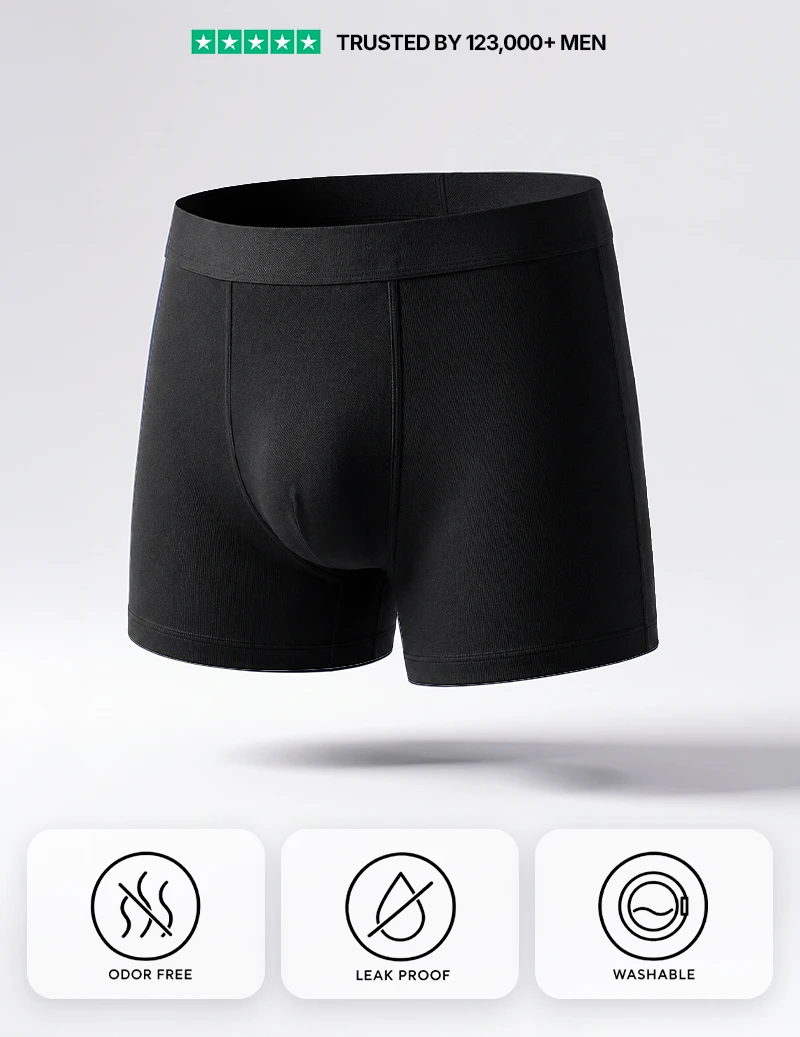 Men’s Ultra Absorbent Washable Incontinence Boxer