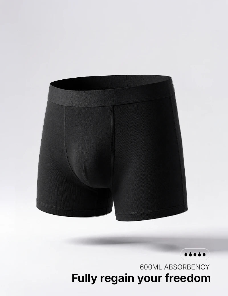 Men’s Maximum Absorbency Washable Incontinence Boxer