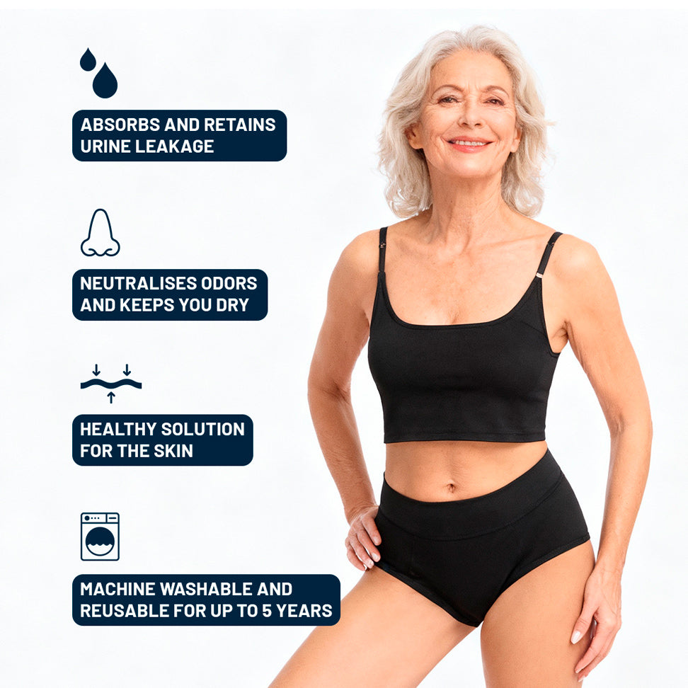 Absorbent incontinence panties