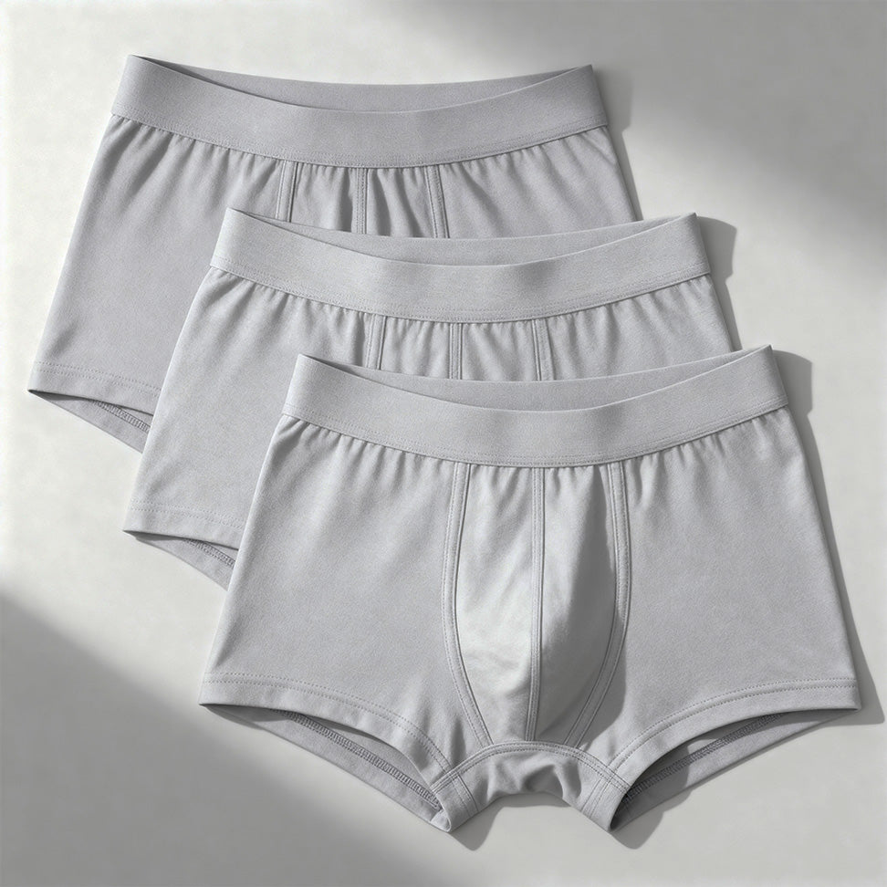 3-Pack of Ultra-Absorbent Grey Boxers