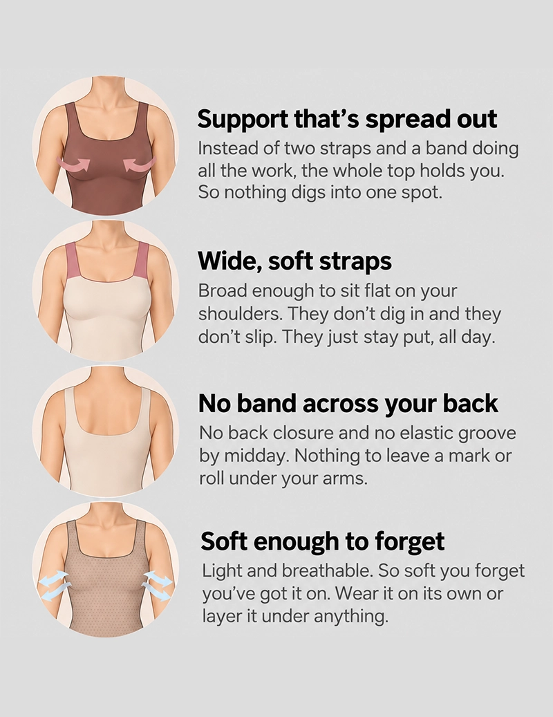 Comfort Tank with Built-in Support