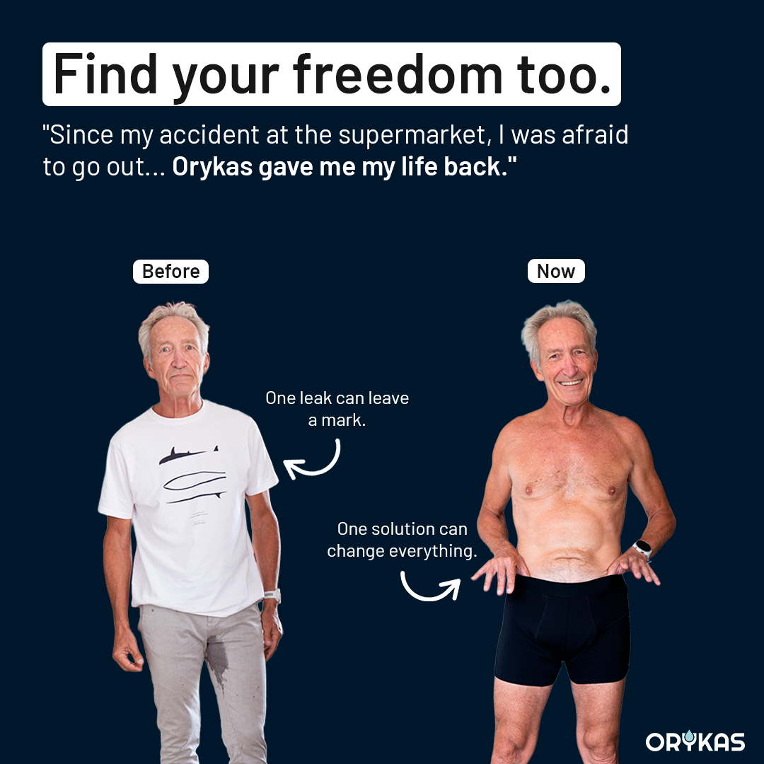 Men's Washable Incontinence Boxer Briefs