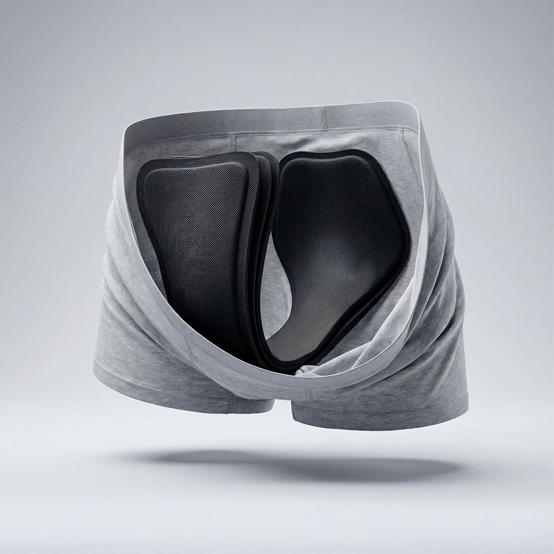 Absorbtion zone Orykas incontinence boxer for men with leaks