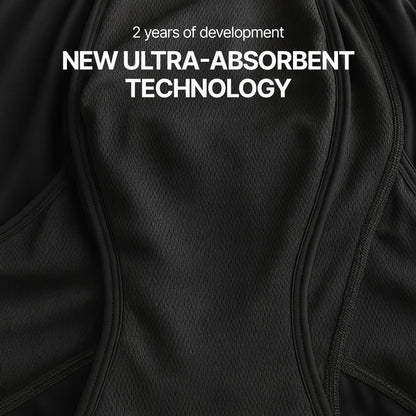 Close-up of Orykas ultra-absorbent technology after 2 years of development, high-performance multi-layer fabric engineered for incontinence, delivering fast absorption with odor control and no damp sensation for reliable everyday protection.