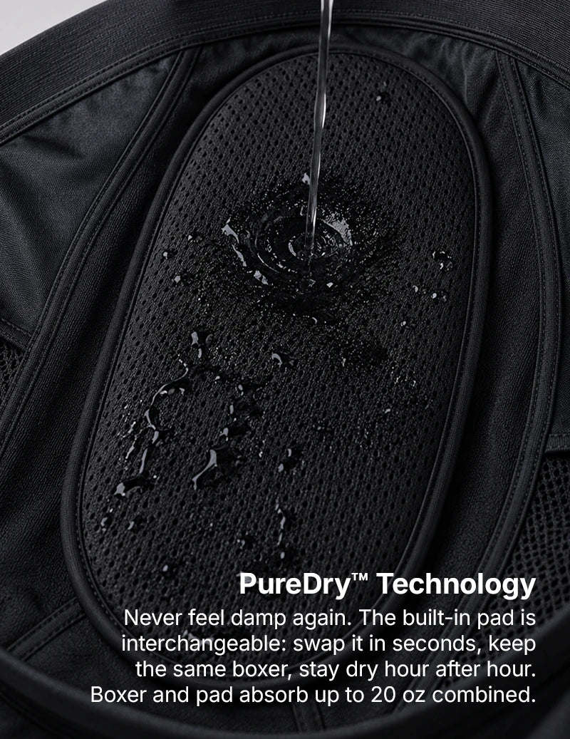 Men’s Maximum Absorbency Washable Incontinence Boxer