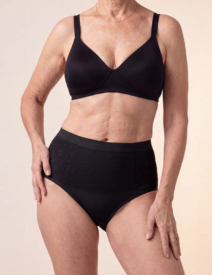 Black Ultra Absorbent Panties - 3 Pack