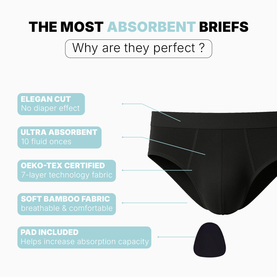 Absorbent incontinence briefs