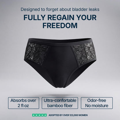 3-Pack Lace Side Incontinence Briefs