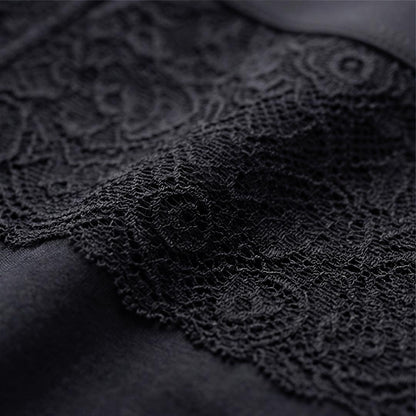 Close-up lace detail on Orykas women's heavy-flow incontinence underwear – elegant waistband design combined with washable bamboo fiber for reliable leak protection