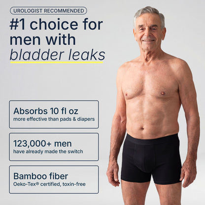 Men’s Ultra Absorbent Washable Incontinence Boxer