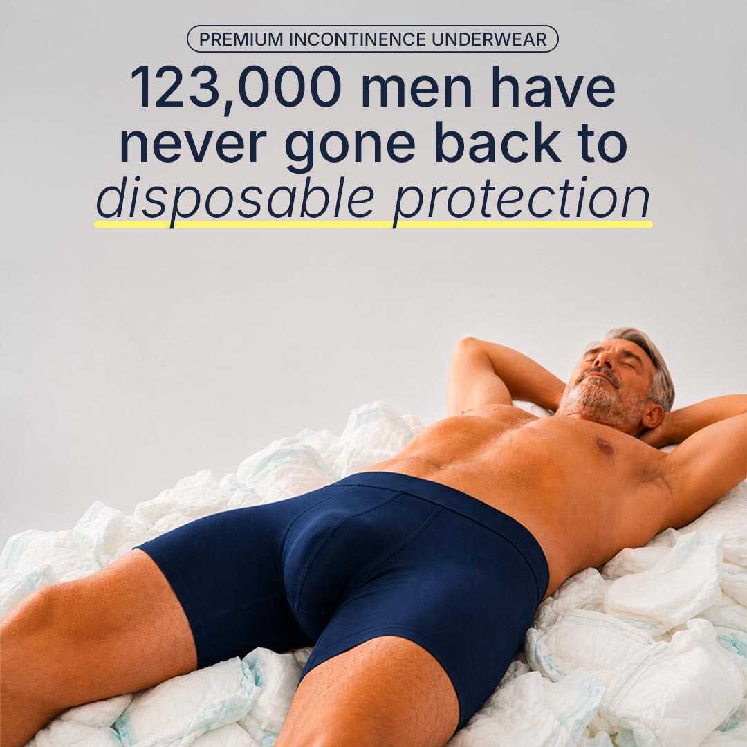 Men’s Ultra Absorbent Washable Incontinence Boxer