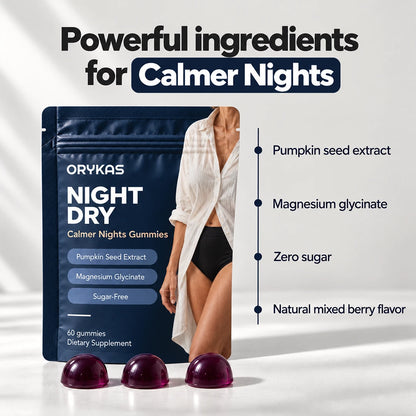 Orykas Night Dry Gummies for Women