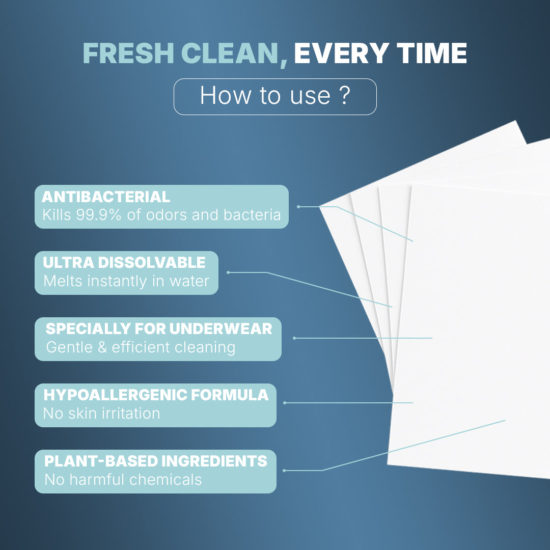 Antibacterial Laundry Sheets