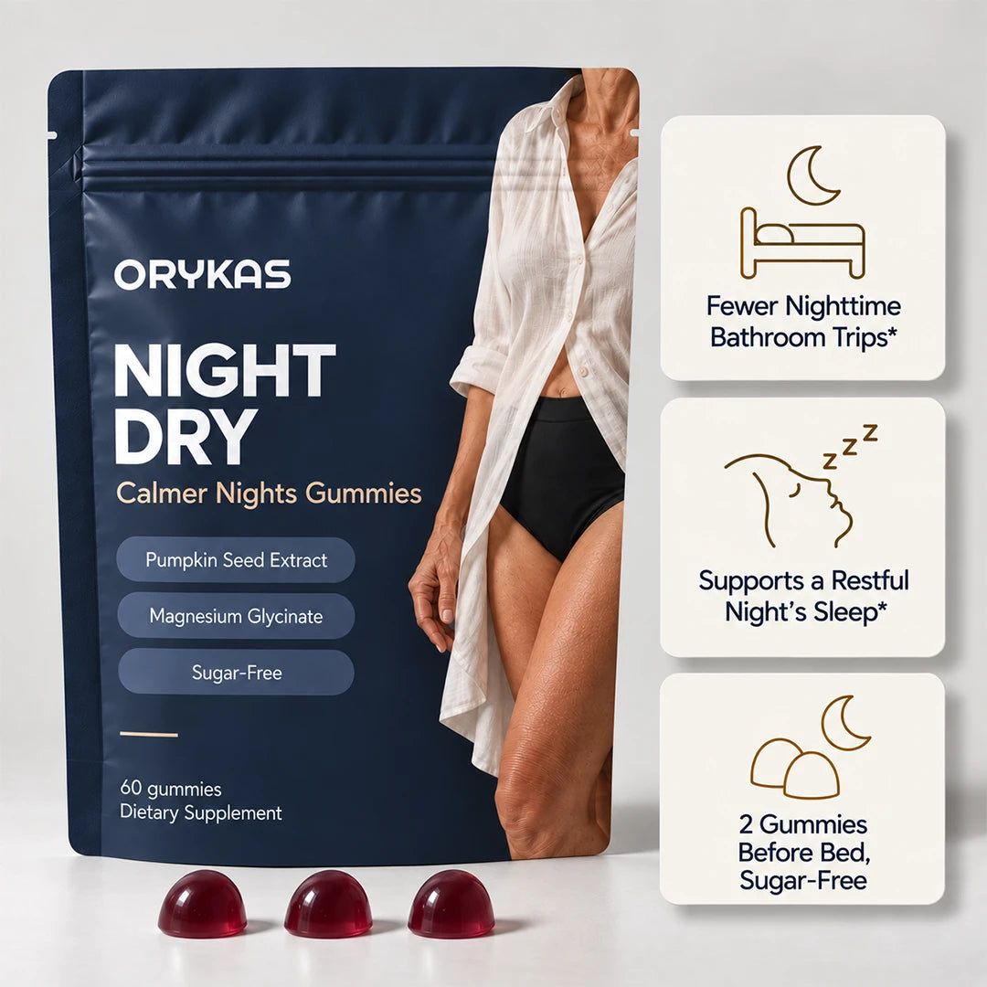 Orykas Night Dry Gummies for Women