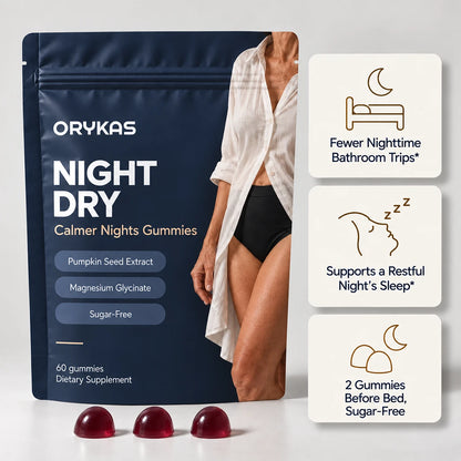 Orykas Night Dry Gummies for Women